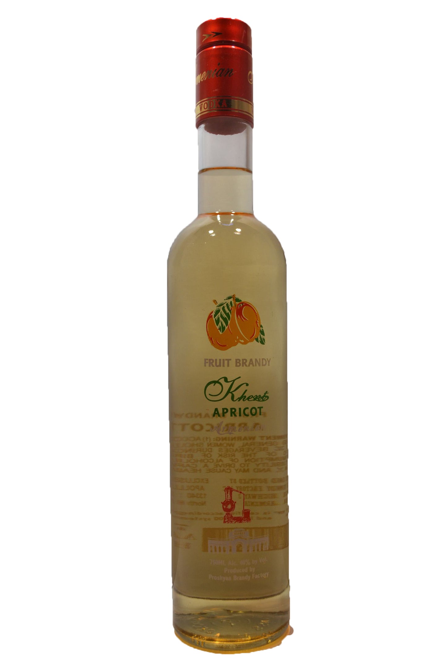 KHENT FRUIT BRANDY APRICOT ARMENIAN 750ML Spirits