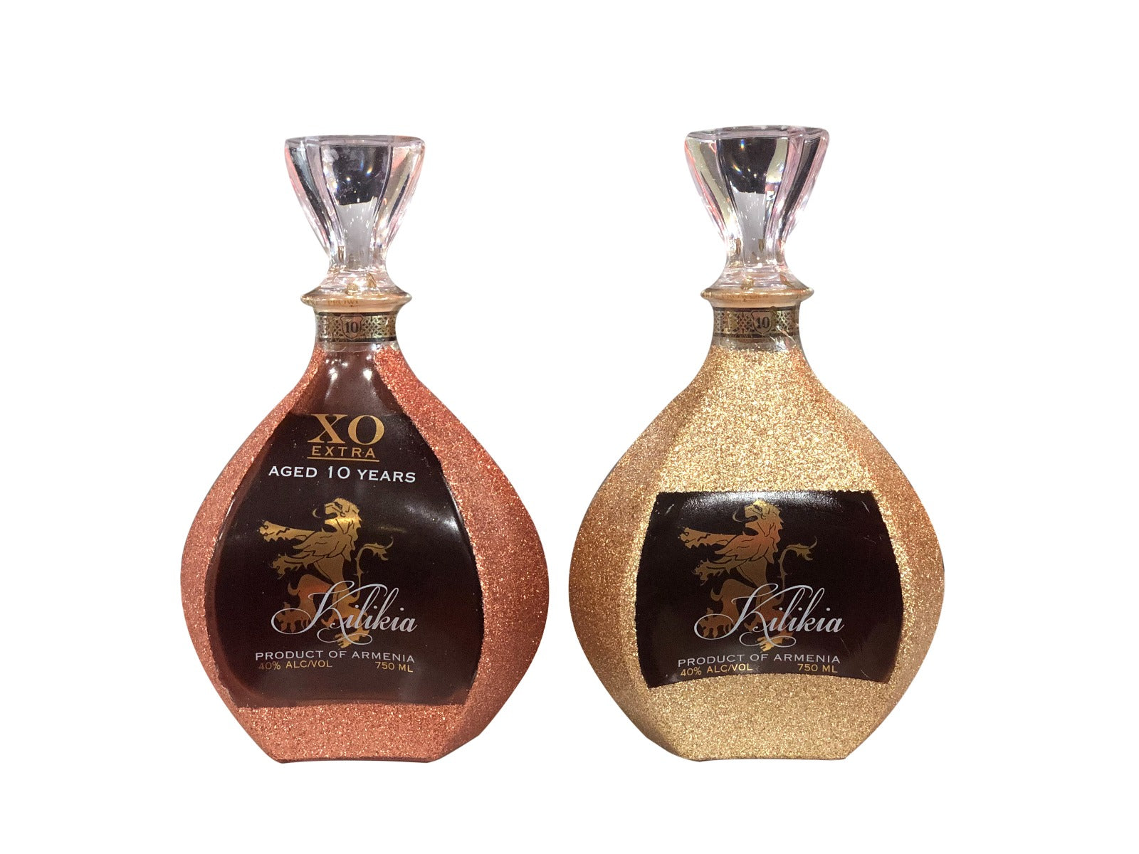 Kilikia Brandy XO Extra Armenia 10YR W Glitter Design 750ML Kilikia Brandy XO Extra Armenia 10YR W Glitter Design 750ML