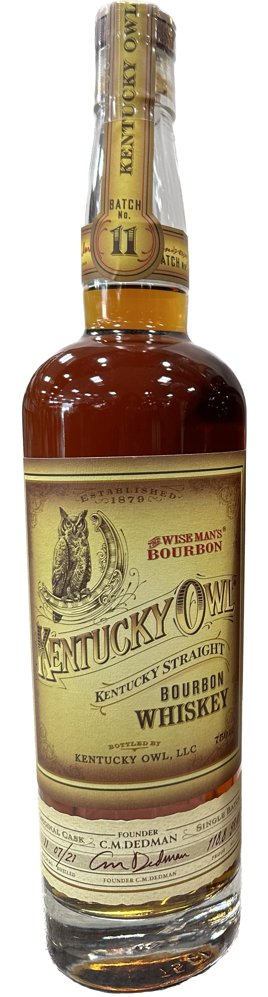 KENTUCKY OWL BOURBON THE WISEMAN'S BATCH 11 KENTUCKY 750ML LIQ