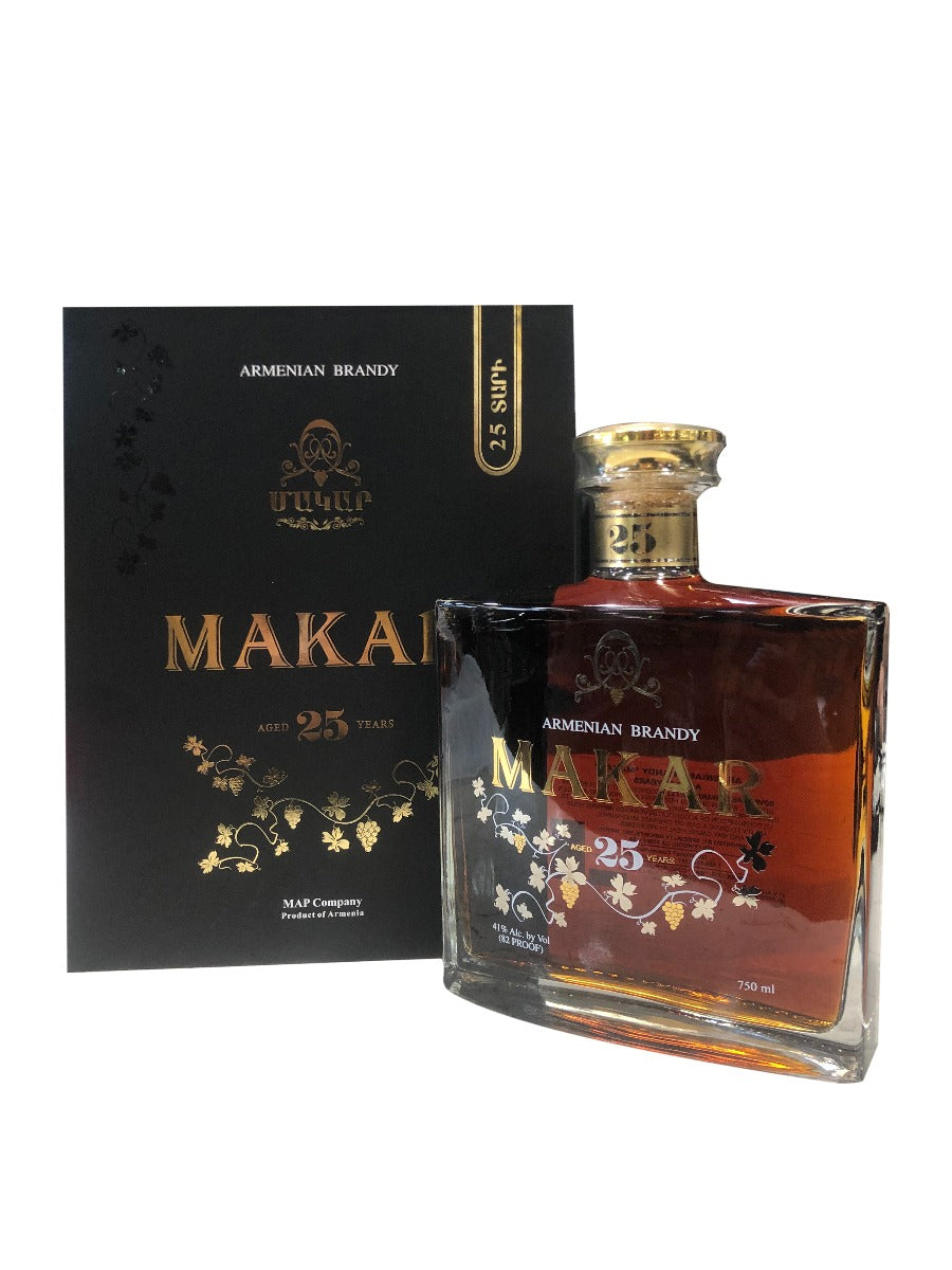 MAKAR BRANDY ARMENIA 25YR 750ML Spirits