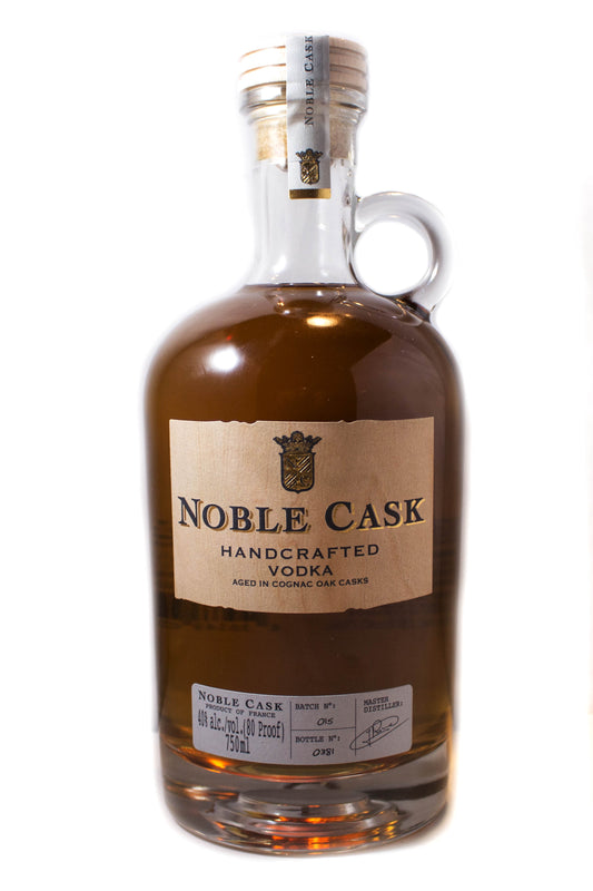 NOBLE CASK VODKA HANDCRAFTED AGED IN COGNAC OAK CASKS FRANCE 750ML Spirits