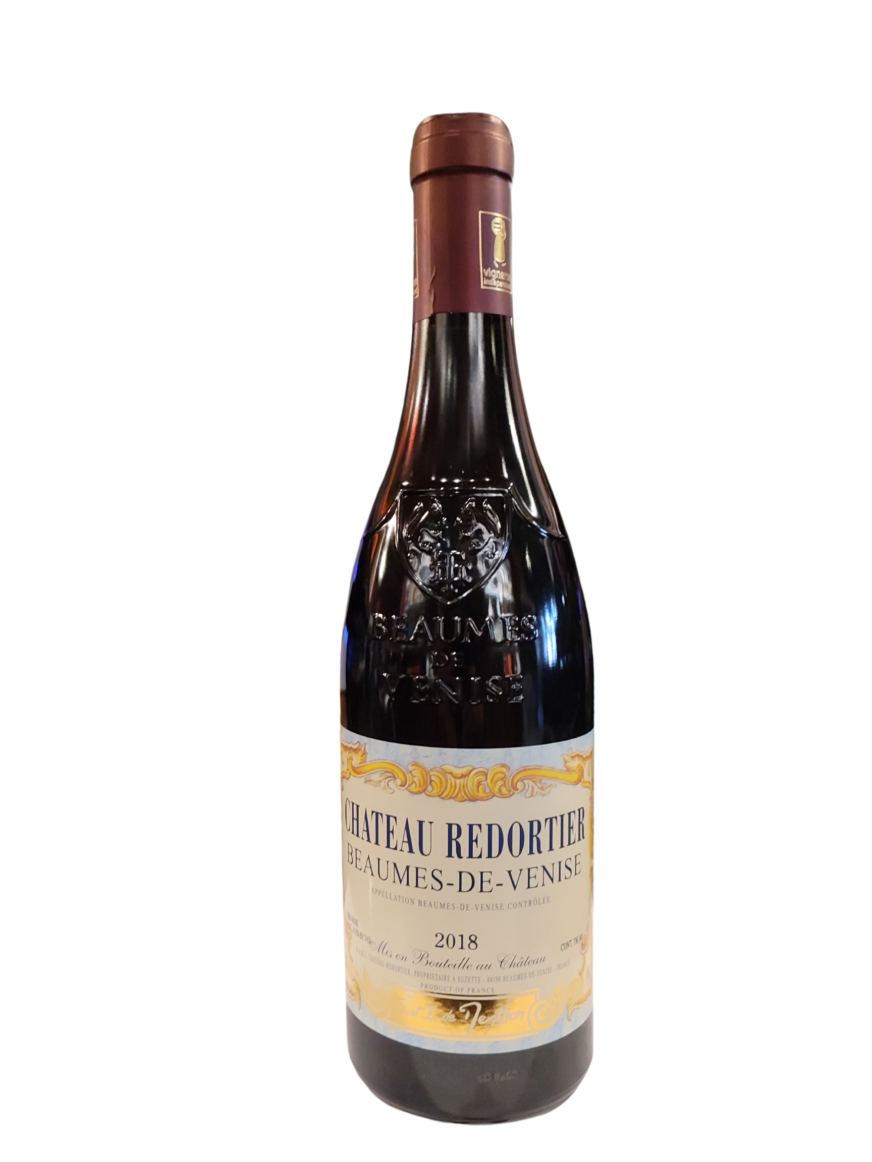 CHATEAU REDORTIER BEAUMES DE VENISE RHONE FRANCE 2018 WINE