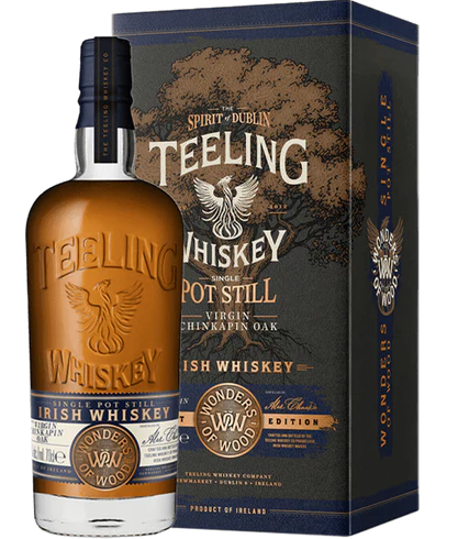 TEELING WHISKEY POT STILL WONDERS OF WOOD VIRGIN CHINKAPIN OAK FIRST EDITION IRISH 700ML LIQ