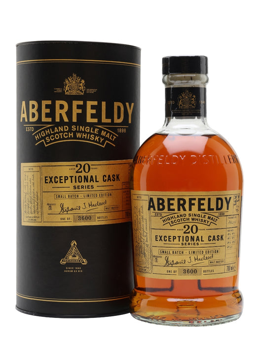 ABERFELDY SCOTCH SINGLE MALT EXCEPTIONAL CASK LIMITED 20YR 750ML Spirits