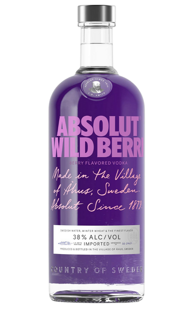 ABSOLUT VODKA WILD BERRI SWEDEN 750ML LIQ