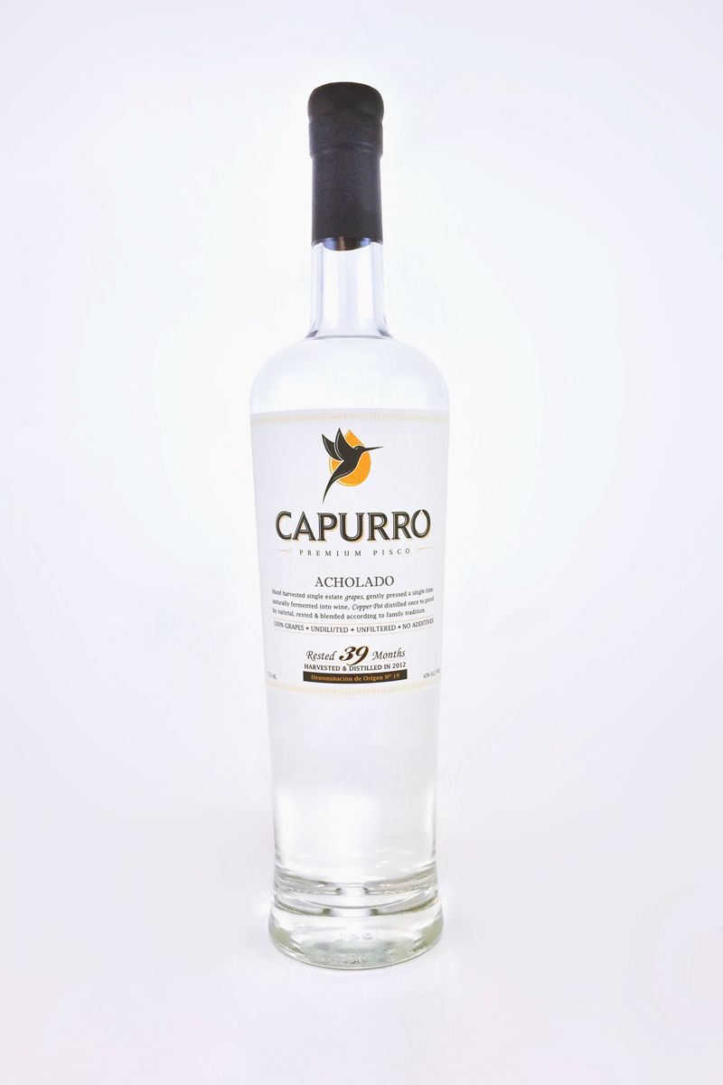 CAPURRO PISCO PREMIUM ACHOLADO RESTED 39 MONTHS 750ML - Remedy Liquor