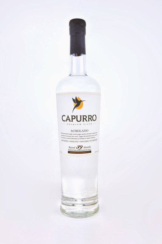 CAPURRO PISCO PREMIUM ACHOLADO RESTED 39 MONTHS 750ML Spirits