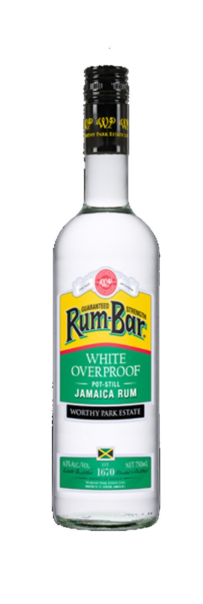 RUM BAR RUM WHITE OVER PROOF JAMAICA 750ML