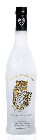 Leopard Alcohol Box Amur Leopard Vodka Oats Honey Siberian 750ML - Remedy Liquor