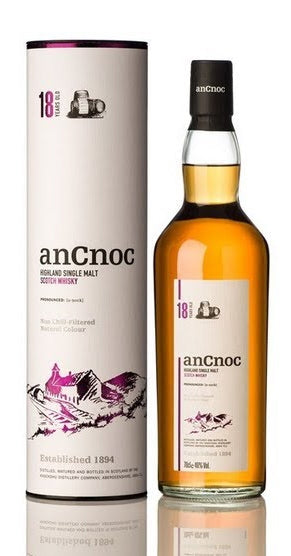 ANCNOC SCOTCH SINGLE MALT NON CHILL FILTERED HIGHLAND 92PF 18YR 750ML Spirits