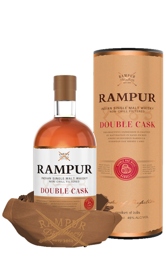 RAMPUR WHISKEY SINGLE MALT DOUBLE CASK INDIA 750ML - Remedy Liquor