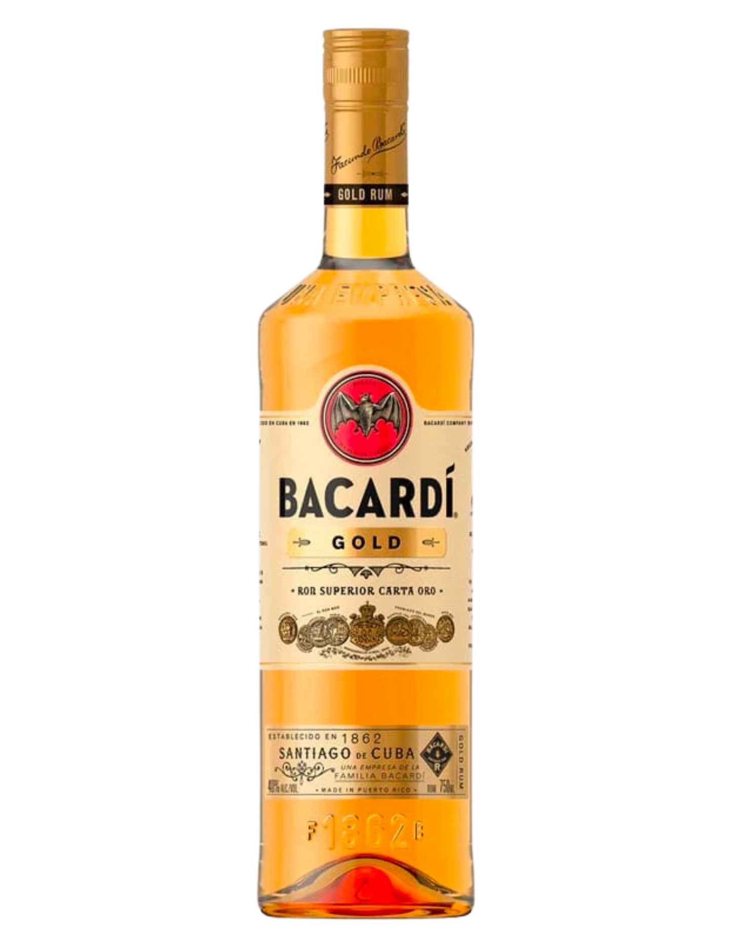 BACARDI RUM GOLD 750ML - Remedy Liquor