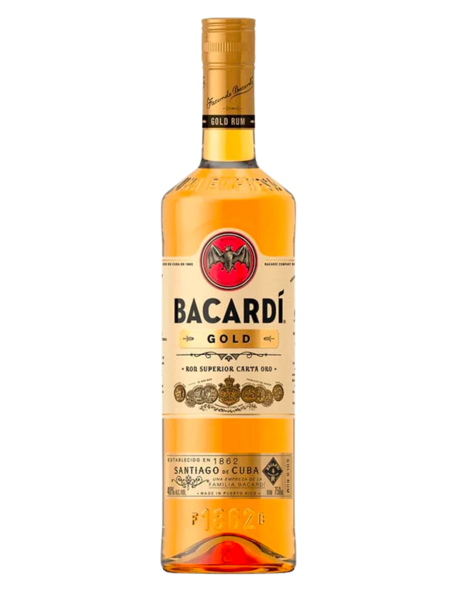 BACARDI RUM GOLD 750ML - Remedy Liquor