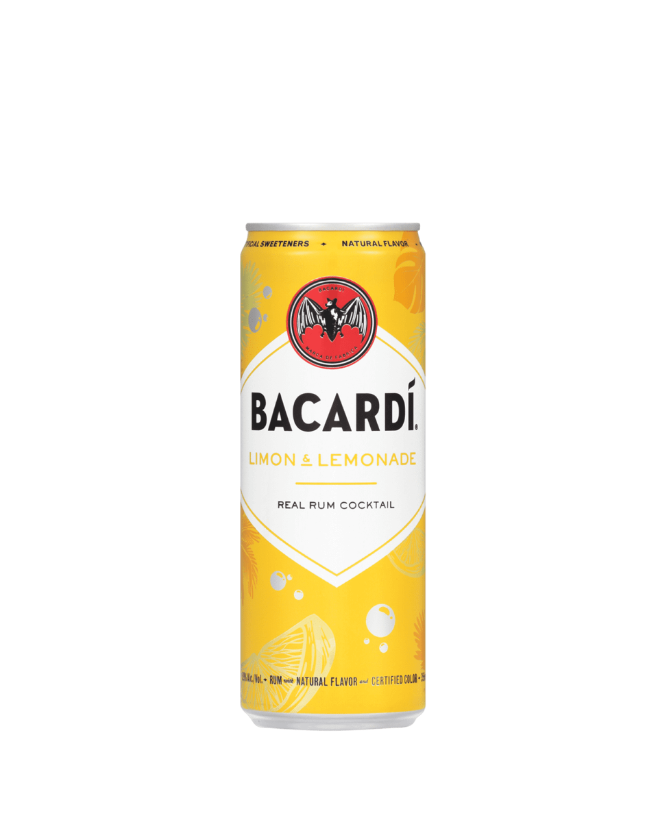 BACARDI RUM COCKTAIL LIMON & LEMONADE 4X355ML CAN - Remedy Liquor