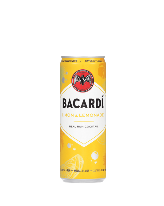 BACARDI RUM COCKTAIL LIMON & LEMONADE 4X355ML CAN Spirits