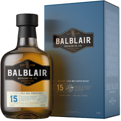 BALBLAIR SCOTCH SINGLE MALT HIGHLAND 15YR 750ML Spirits