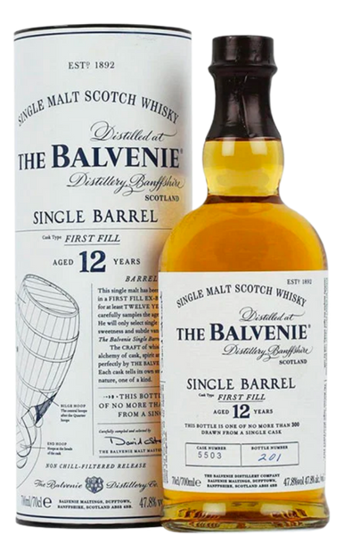 BALVENIE SCOTCH SINGLE BARREL 95.6PF 12YR 750ML - Remedy Liquor