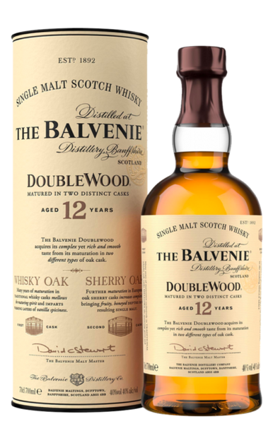 BALVENIE SCOTCH SINGLE MALT DOUBLEWOOD 86PF 12YR 750ML Spirits