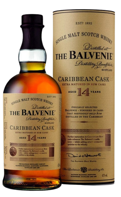BALVENIE SCOTCH SINGLE BARREL CARIBBEAN CASK 14YR 750ML - Remedy Liquor