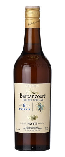 BARBANCOURT RUM HAITI FIVE STAR 86PF 8YR 750ML Spirits