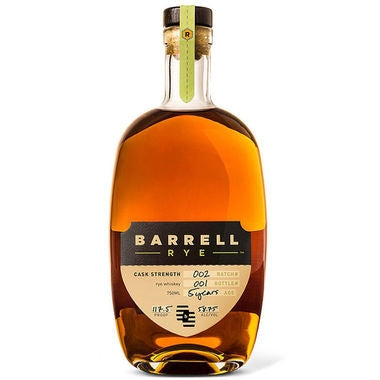 BARRELL RYE WHISKEY CASK STRENGTH KENTUCKY 5YR 750ML Spirits