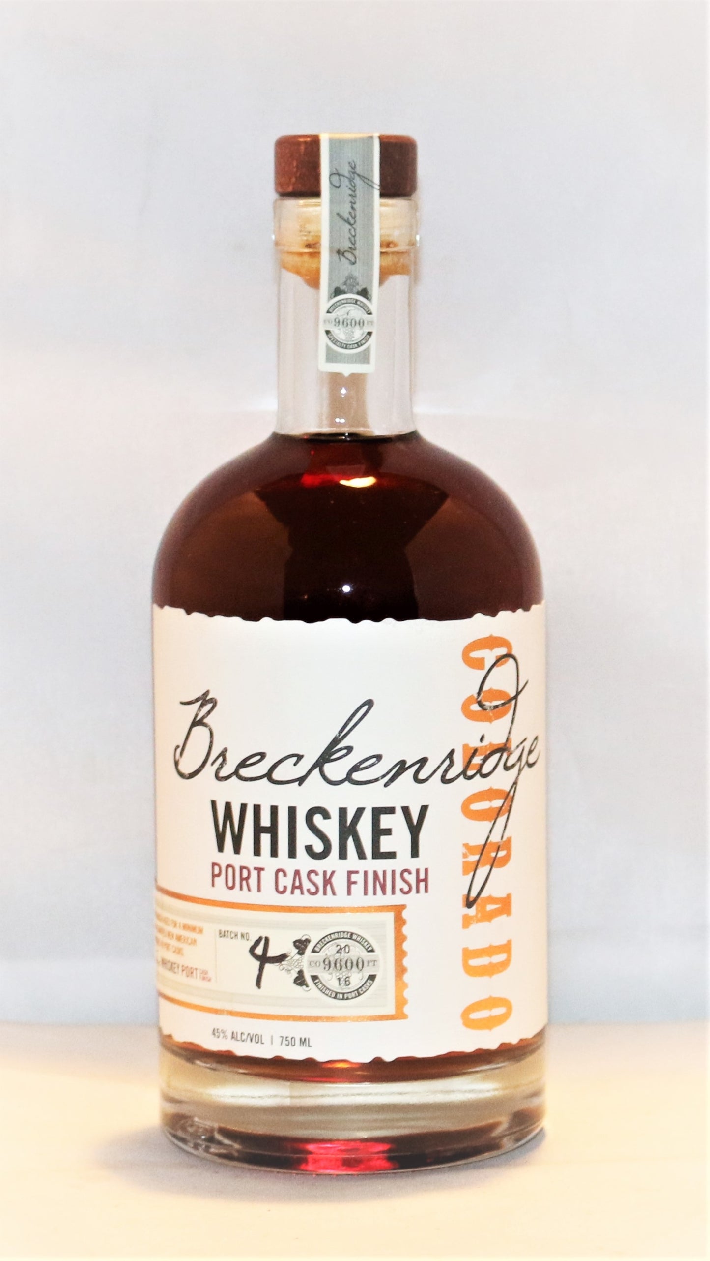 BRECKENRIDGE WHISKEY PORT CASK FINISH COLORADO 90PF 750ML Remedy Liquor