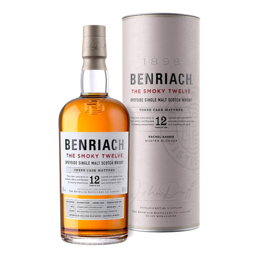 BENRIACH SCOTCH SINGLE MALT SMOKEY SPEYSIDE 12YR 750ML Spirits