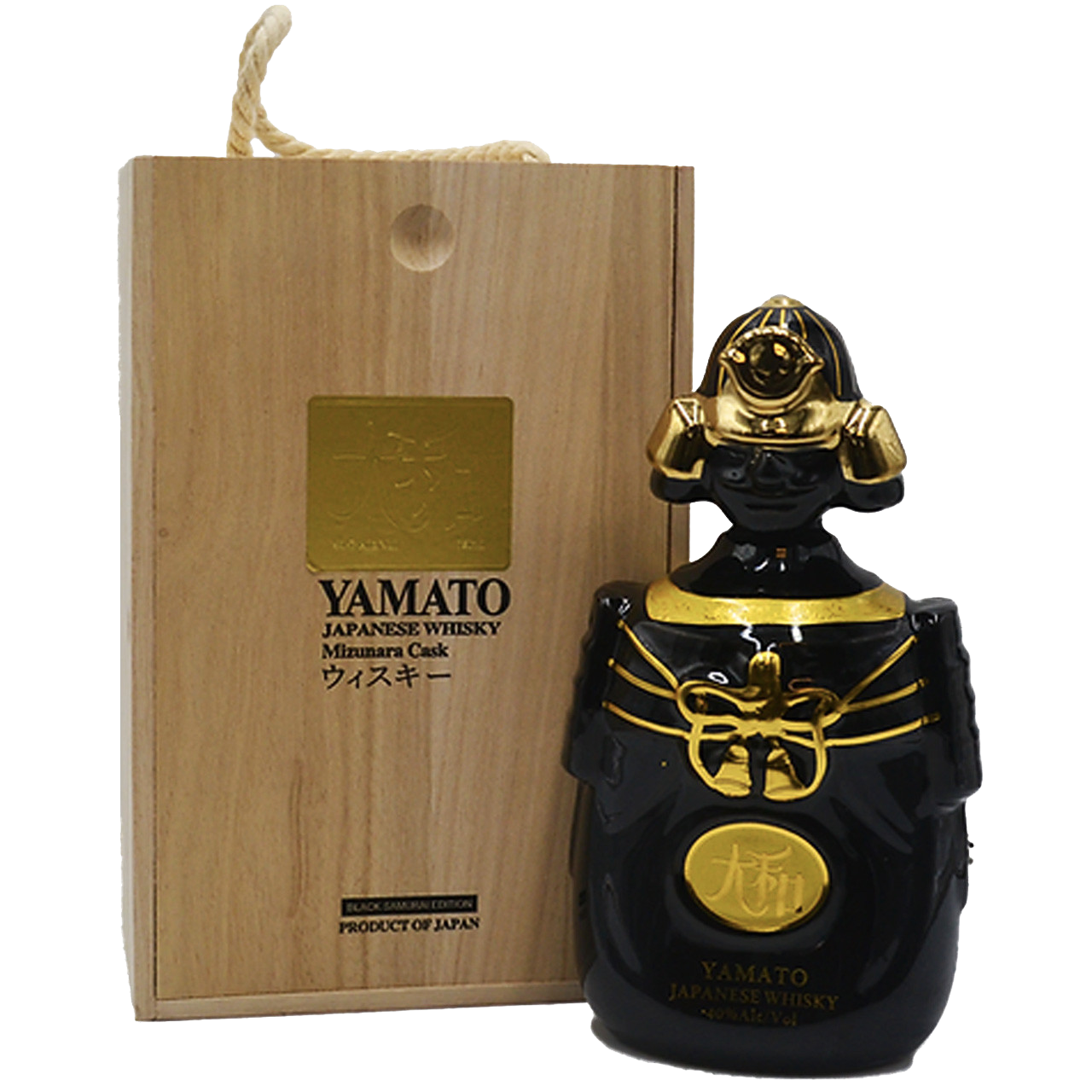 YAMATO WHISKY MIZUNARA CASK BLACK SAMURAI EDITION JAPAN 750ML