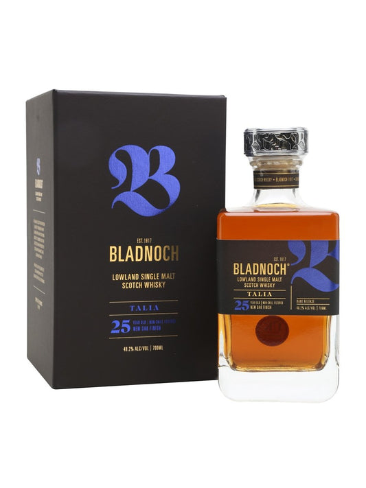 BLADNOCH TALIA SCOTCH SINGLE MALT LOWLAND 25YR 750ML Spirits