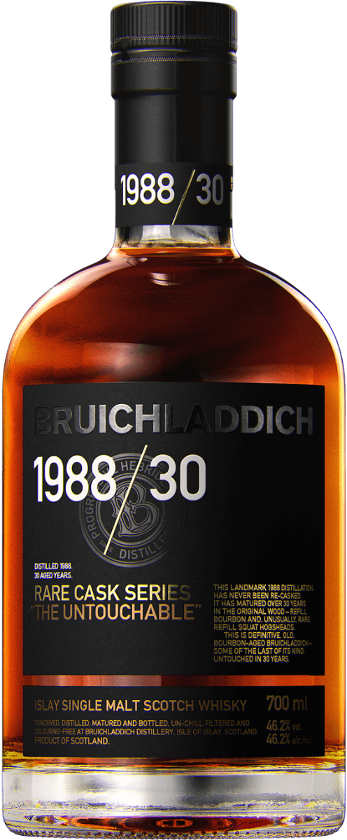 BRUICHLADDICH SCOTCH SINGLE MALT RARE CASK SERIES 30YR 1988 750ML Spirits