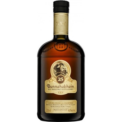 BUNNAHABHAIN SCOTCH SINGLE MALT ISLAY 25YR 750ML Spirits