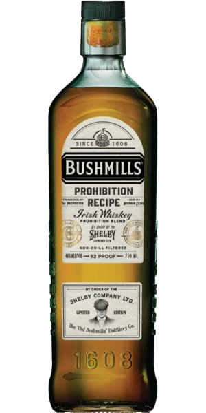 BUSHMILLS WHISKEY PROHIBITION RECIPE PEAKY BLINDERS LIMITED EDITION IRISH 750ML - Remedy Liquor