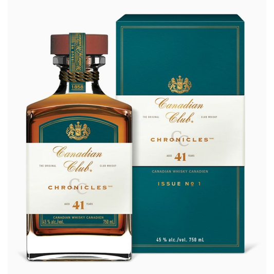 CANADIAN CLUB CHRONICLES WHISKEY BLENDED ISSUE NO 1CANADA 90PF 41YR 750ML Spirits