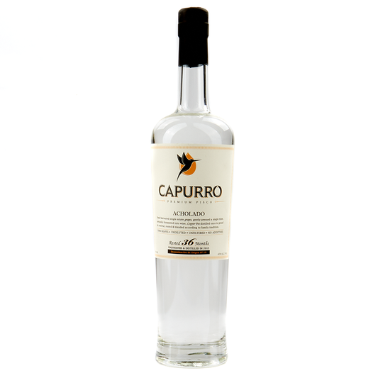 CAPURRO PISCO PREMIUM MOSCATEL AGED 36 MONTHS PERU 750ML Spirits
