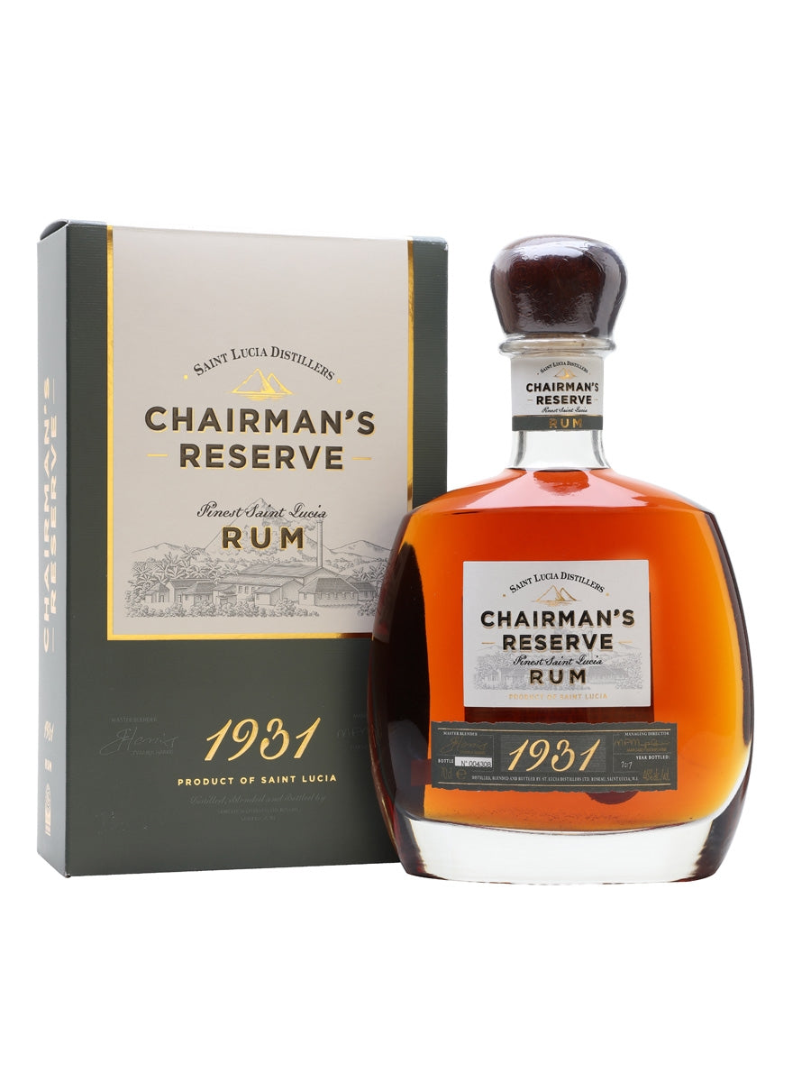 CHAIRMANS RESERVE RUM 1931 SAINT LUCIA 750ML - Remedy Liquor