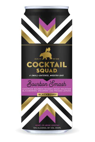COCKTAIL SQUAD BOURBON SMASH RTD COCKTAIL 4X355ML CAN Spirits