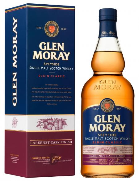 GLEN MORAY SCOTCH SINGLE MALT ELGIN CLASSIC CABERNET CASK FINISH SPEYSIDE 750ML - Remedy Liquor
