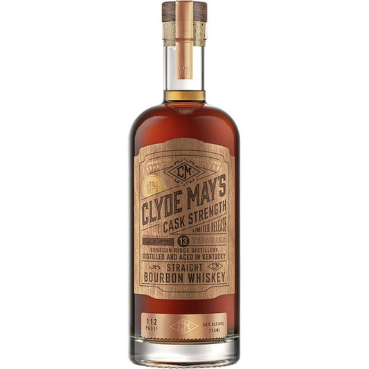 CLYDE MAY BOURBON CASK STRENGTH LIMITED RELEASE KENTUCKY 13YR 750ML Spirits