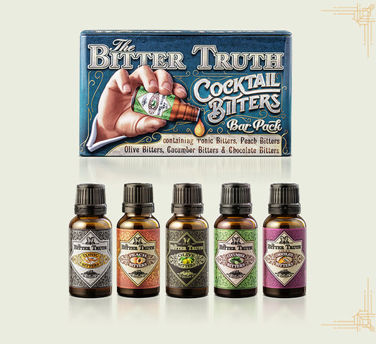 BITTER TRUTH COCKTAIL BITTERS BAR PACK (TONIC, PEACH, OLIVE, CUCUMBER, CHOCOLATE) 5X20ML Spirits