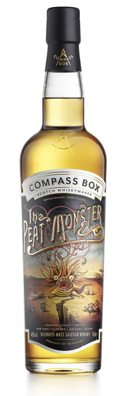 COMPASS BOX PEAT MONSTER ARCANA SCOTCH LIMITED CUSTOM FRENCH OAK CASKS 750ML Spirits