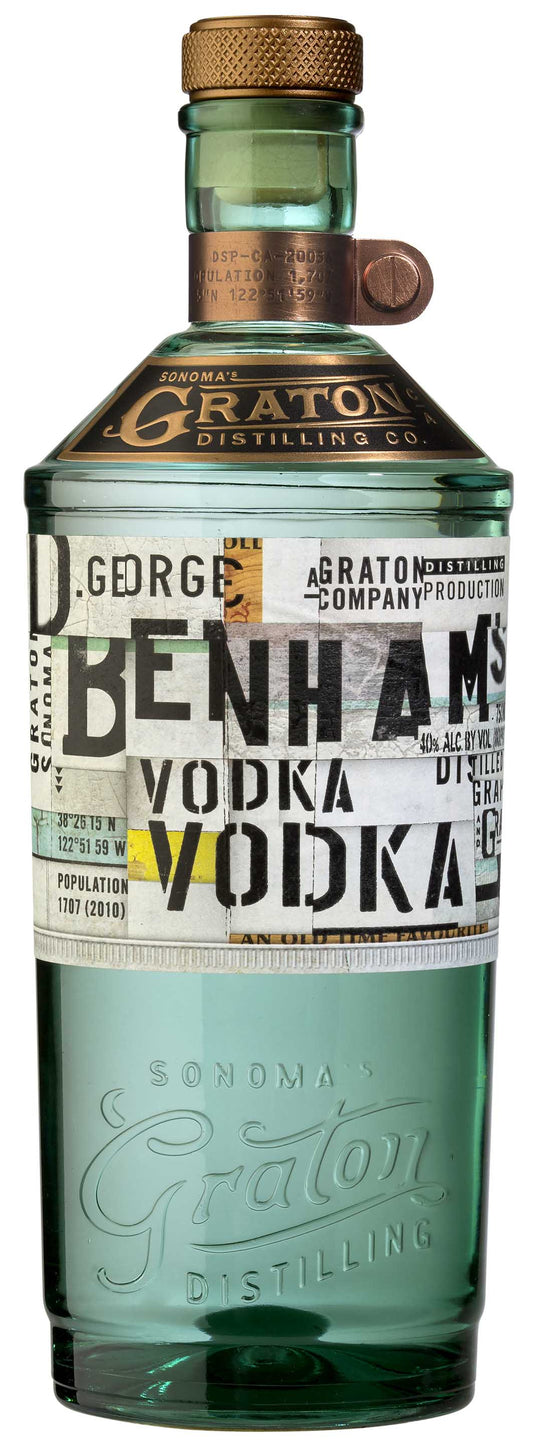 GRATON DISTILLING CO. D. GEORGE BENHAMS VODKA 750ML Spirits