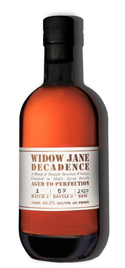 WIDOW JANE DECADENCE BOURBON AGED TO PERFECTION IN MAPLE SYRUP BARRELS NEW YORK 750ML