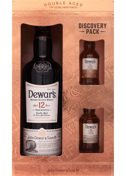DEWARS SCOTCH BLENDED SPECIAL GFT BOX W/ 2X 50ML 12YR 750ML - Remedy Liquor