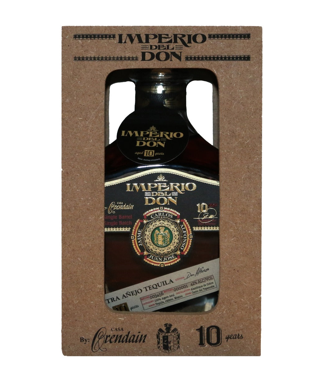 IMPERIO DEL DON TEQUILA EXTRA ANEJO SINGLE BARREL 10YR 750ML - Remedy Liquor