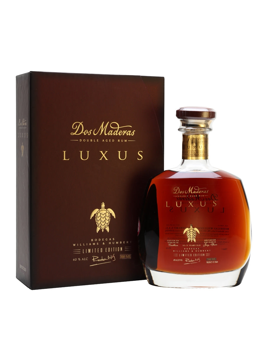 DOS MADERAS LUXUS RUM DOUBLE AGED BODEGAS WILLIAM & HUMBERT LIMITED EDITION CARRIBEAN 750ML