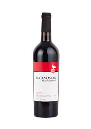 MATEVOSYAN RED WINE SEMI SWEET ARENI VAYOTS DZOR ARMENIA 2018 Wine