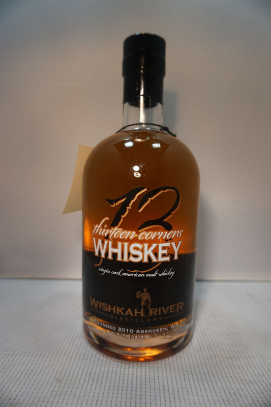 WISHKAH RIVER THIRTEEN CORNERS WHISKEY VIRGIN CASK AMERICAN MALT WASHINGTON BATCH #2 750ML Spirits