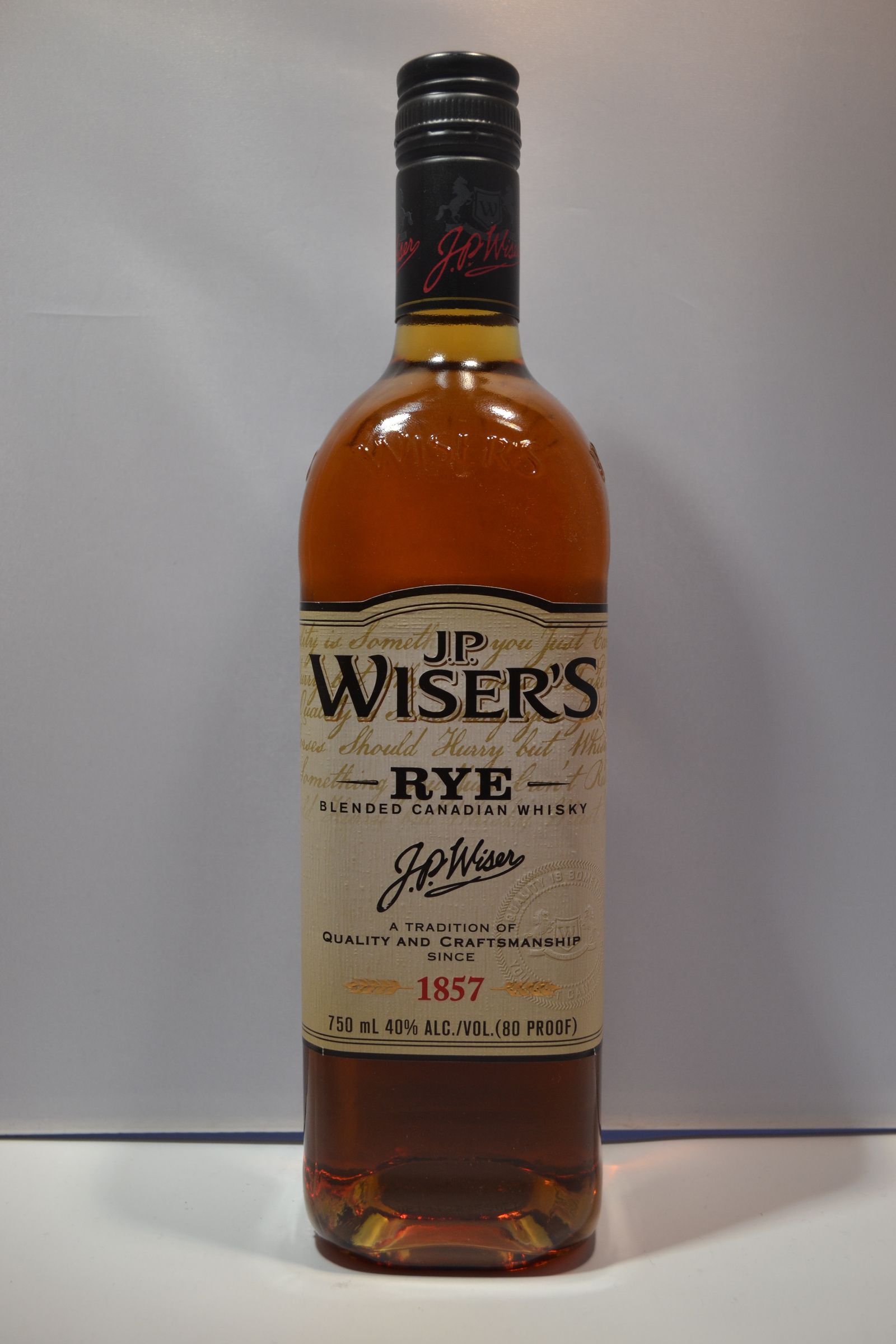 J P Wiser's Rye Blended Canadian Whisky 750ml – Remedy Liquor