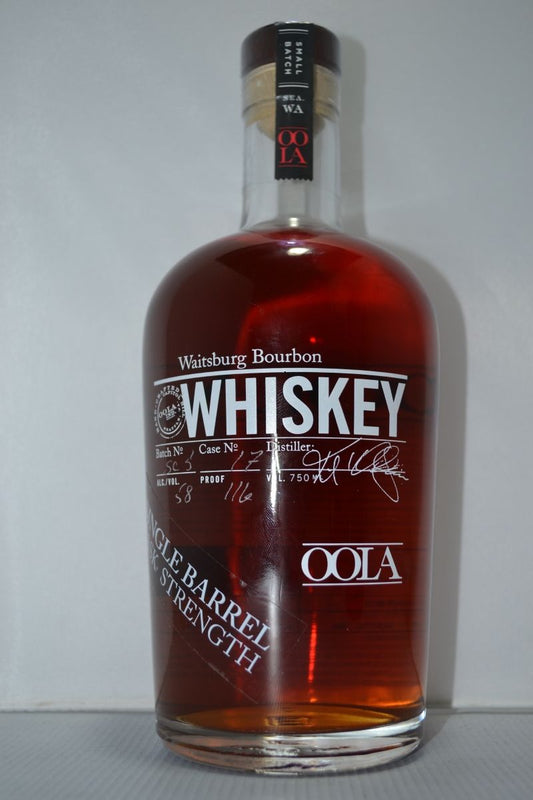 OOLA WAITSBURG BOURBON SINGLE BARREL CASK STRENGTH WASHINGTON 750ML Spirits