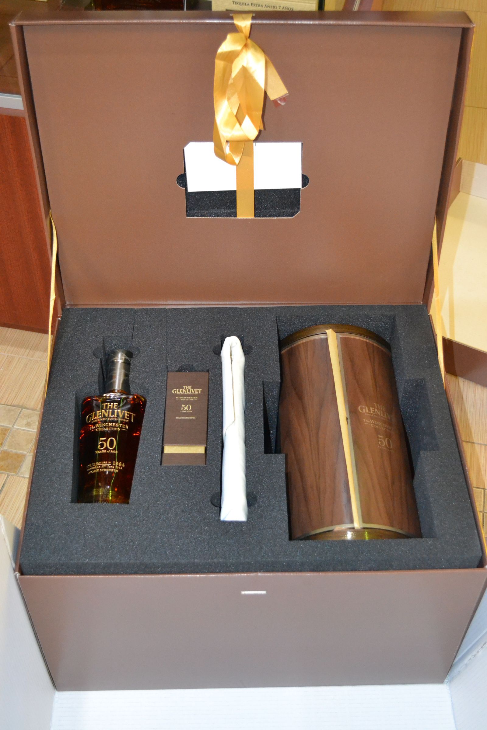 GLENLIVET SCOTCH SINGLE MALT 50 YEAR OLD 84.6PF 62ND BOTTLE OUT OF 100 WINCHESATER COLL 750ML Spirits